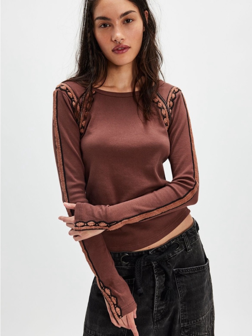 Free People Women's Lost Love Long Sleeve Top